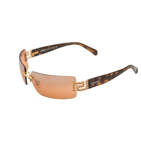 versace rimless sunglasses